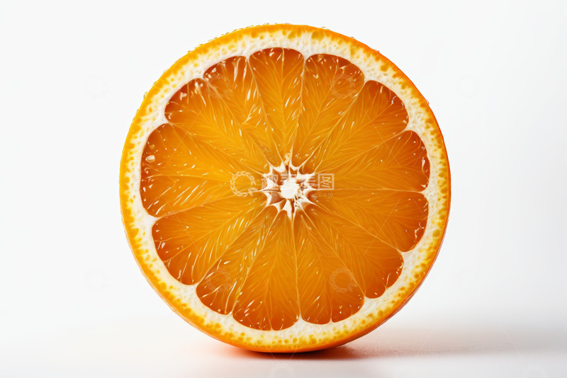高清大图下载【趣麦麦图】半颗切片橙子特写