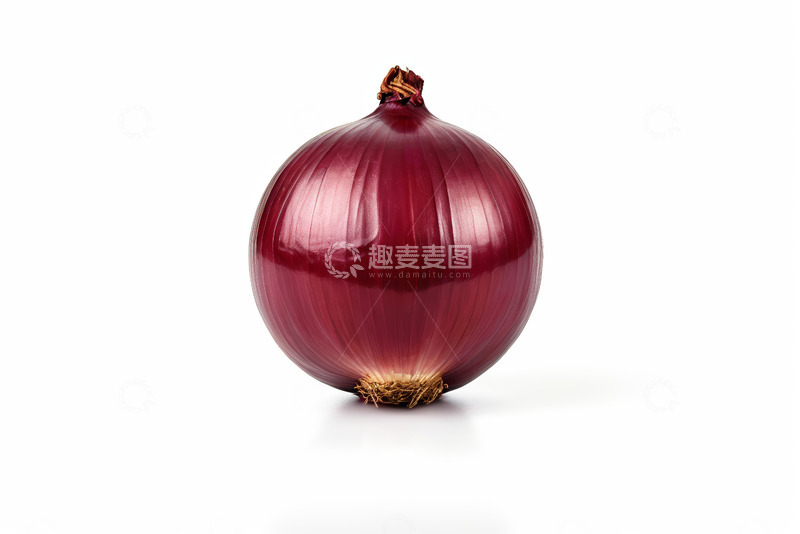 高清大图下载【趣麦麦图】单个紫皮洋葱特写