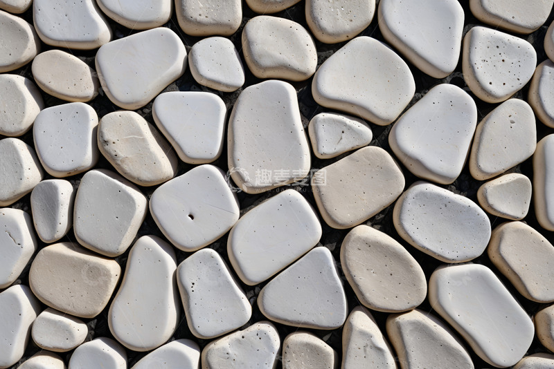 高清大图下载【趣麦麦图】白色鹅卵石纹理特写