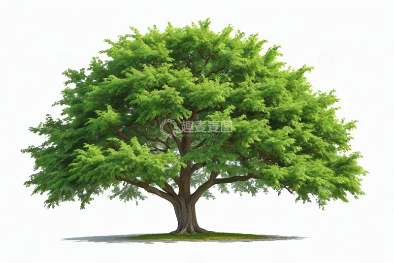 高清大图下载【趣麦麦图】单棵绿色大树素材