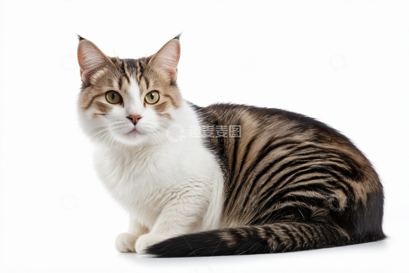 高清大图下载【趣麦麦图】坐姿猫咪特写素材