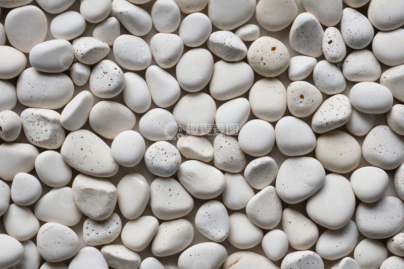 高清大图下载【趣麦麦图】白色鹅卵石特写素材