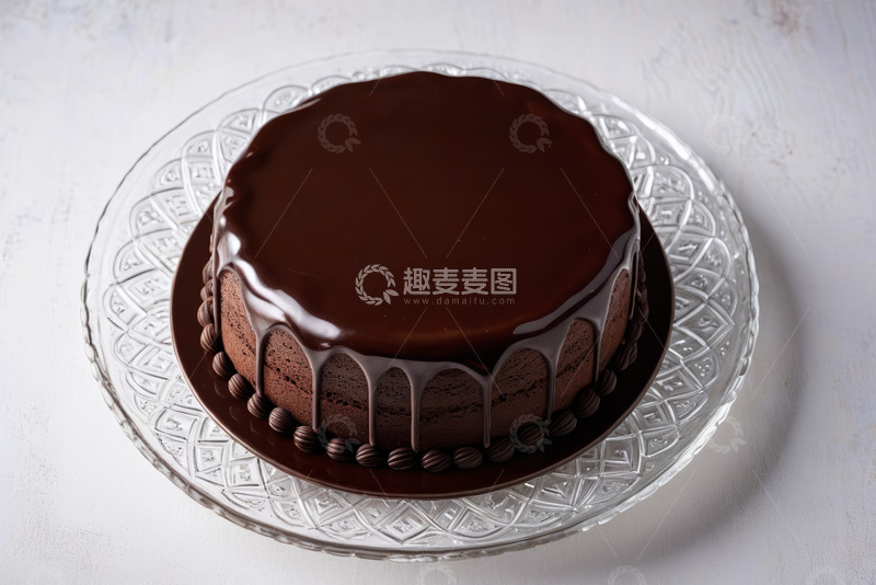 高清大图下载【趣麦麦图】巧克力蛋糕特写