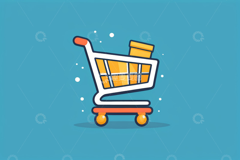 高清大图下载【趣麦麦图】购物车动画素材