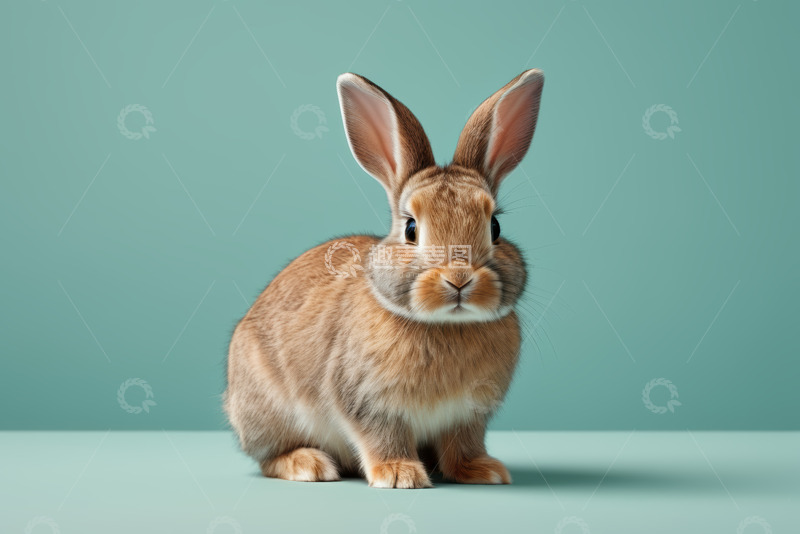 高清大图下载【趣麦麦图】浅棕色兔子特写
