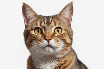 斑纹猫咪特写