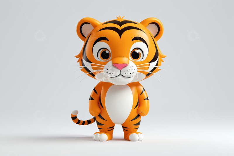 高清大图下载【趣麦麦图】卡通老虎形象素材