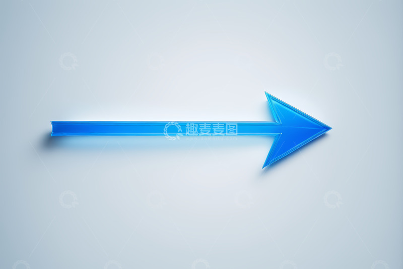 高清大图下载【趣麦麦图】蓝色箭头设计素材