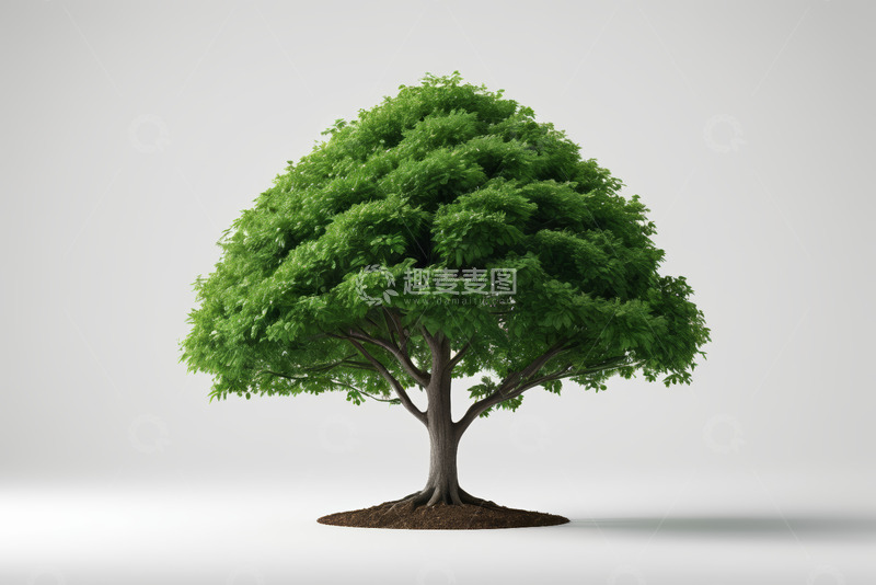 高清大图下载【趣麦麦图】单棵绿树特写素材