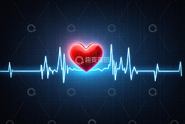 心脏与心电图科技图像