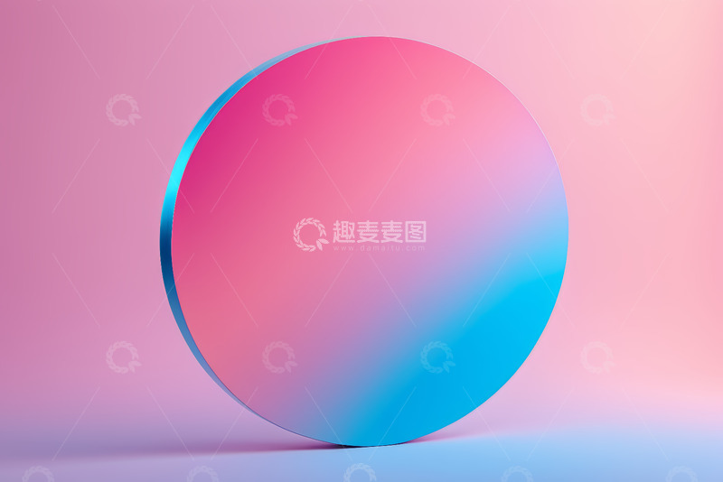 高清大图下载【趣麦麦图】渐变色彩圆形抽象设计背景