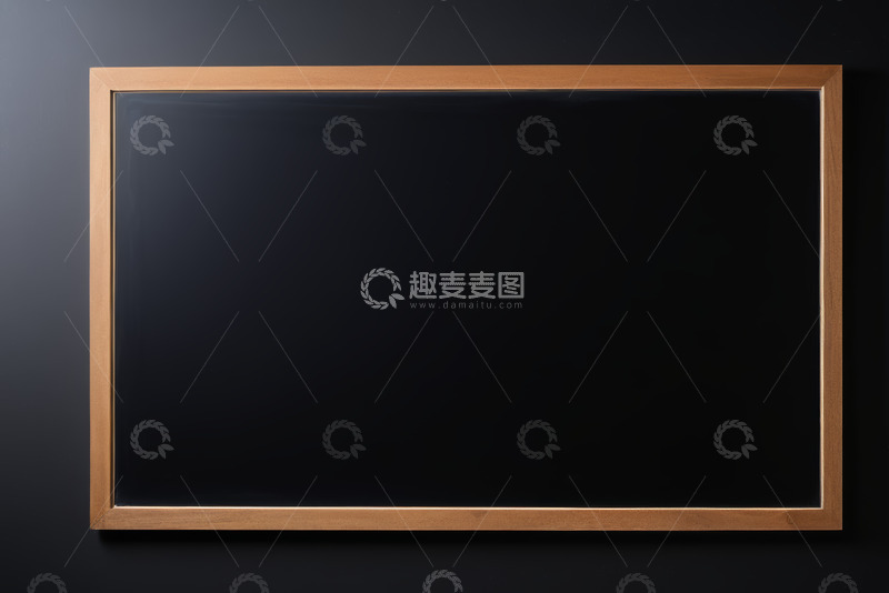 高清大图下载【趣麦麦图】黑色背景中的木质框架