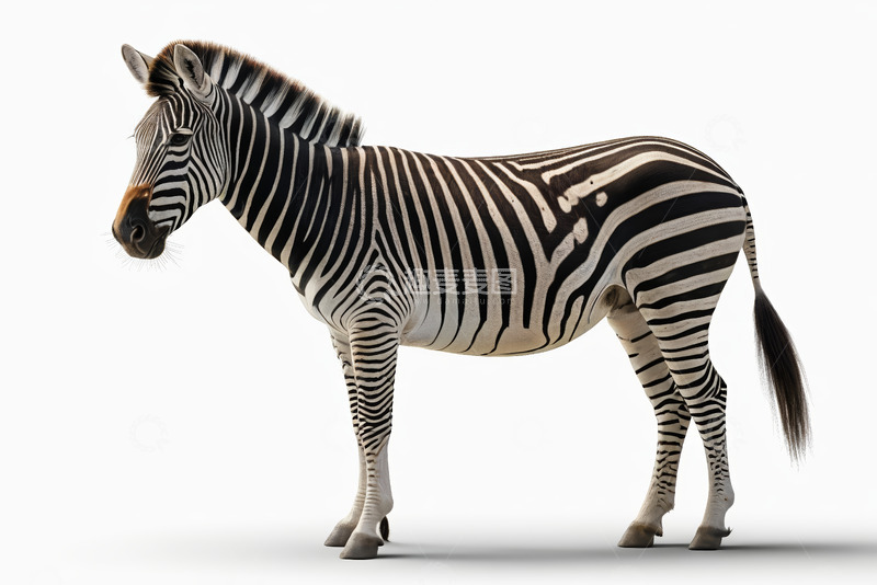高清大图下载【趣麦麦图】站立的斑马特写