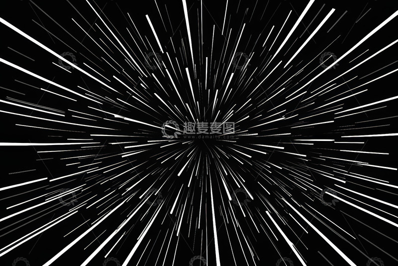 高清大图下载【趣麦麦图】黑白放射光线抽象背景素材