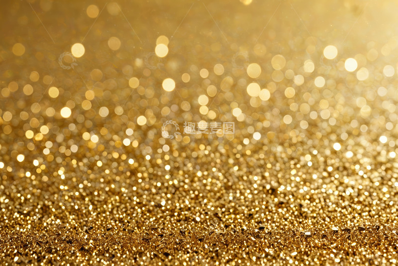 高清大图下载【趣麦麦图】金色闪光背景素材