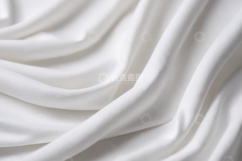 高清大图下载【趣麦麦图】白色柔软织物纹理特写