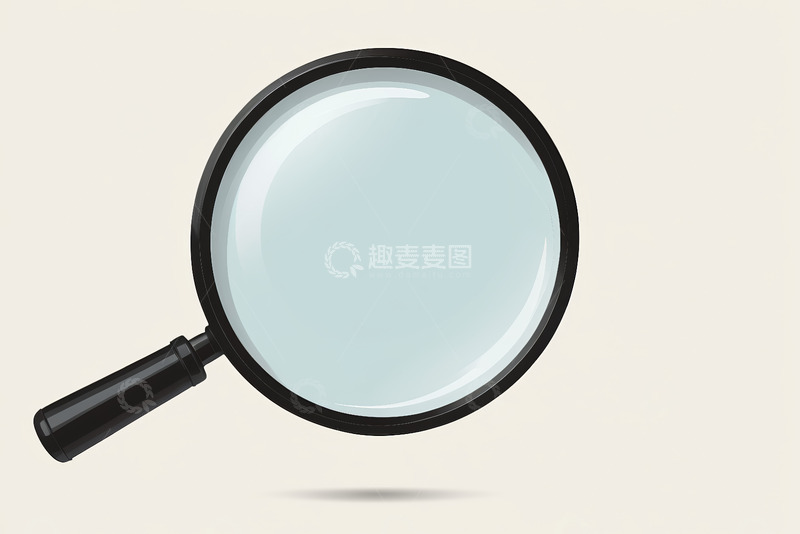 高清大图下载【趣麦麦图】放大镜特写图像素材