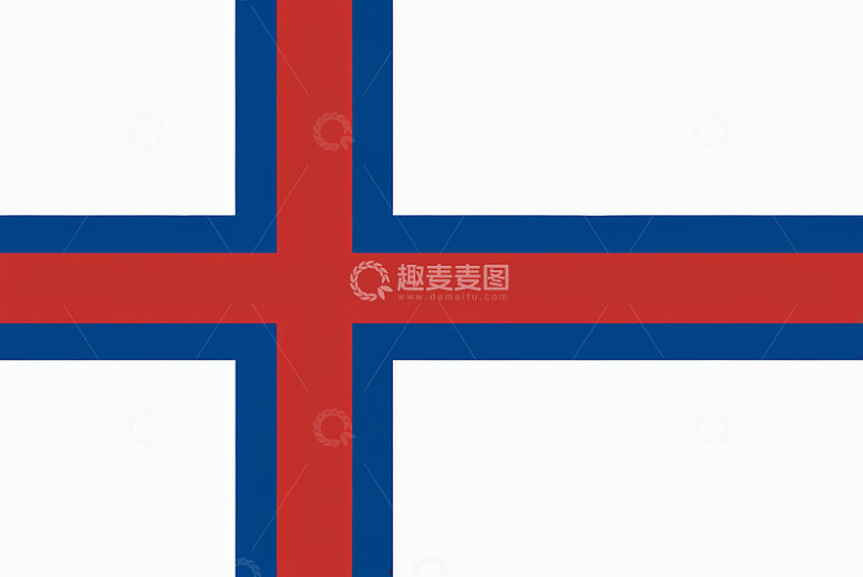 冰岛国旗图案