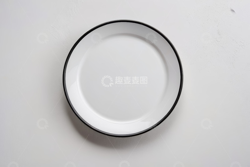 高清大图下载【趣麦麦图】白色背景上的黑色边框圆盘
