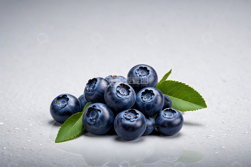 高清大图下载【趣麦麦图】新鲜蓝莓特写