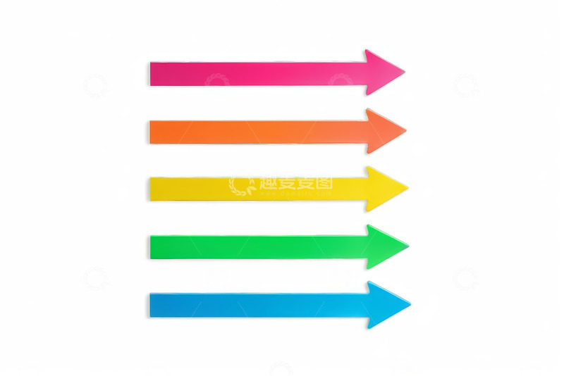 高清大图下载【趣麦麦图】彩色箭头排列