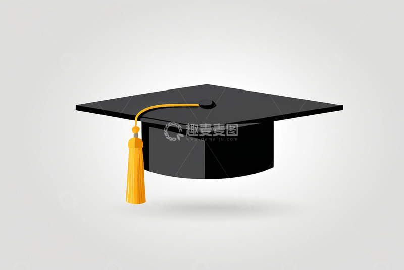 高清大图下载【趣麦麦图】黑色学士帽毕业素材