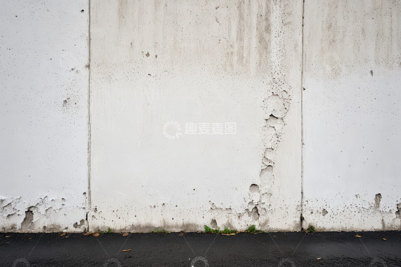 高清大图下载【趣麦麦图】-斑驳白墙与地面场景