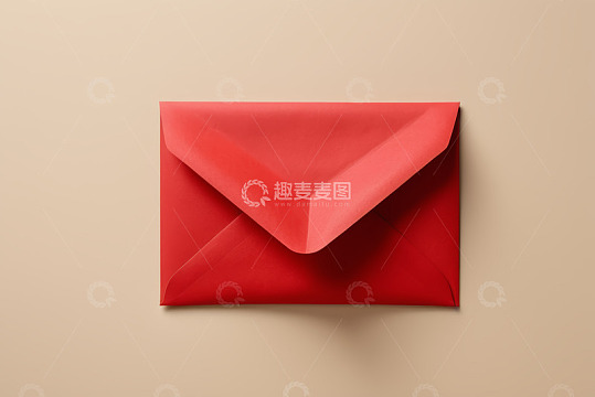 红色信封特写素材