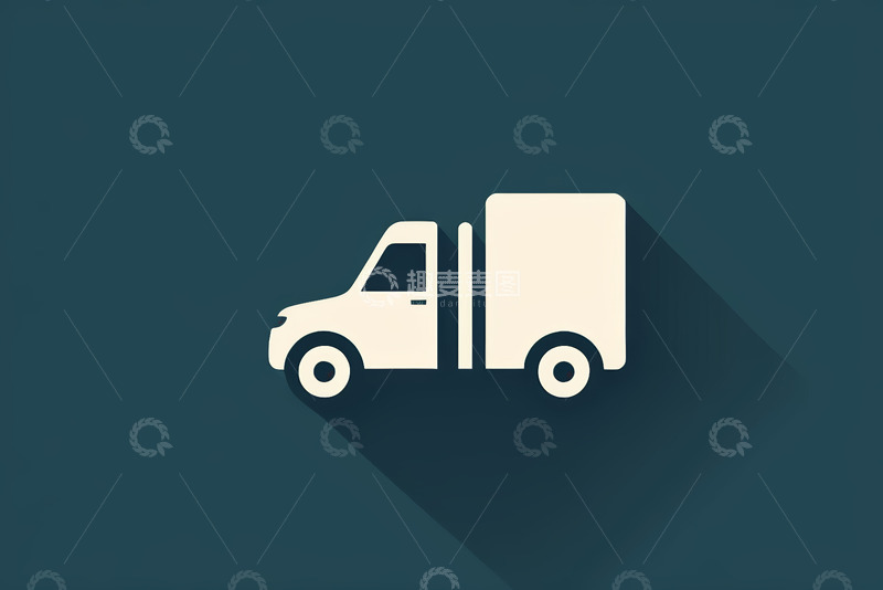 高清大图下载【趣麦麦图】简约卡车运输图标