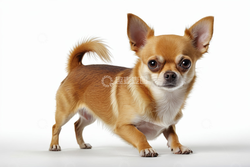 高清大图下载【趣麦麦图】站立的吉娃娃宠物狗