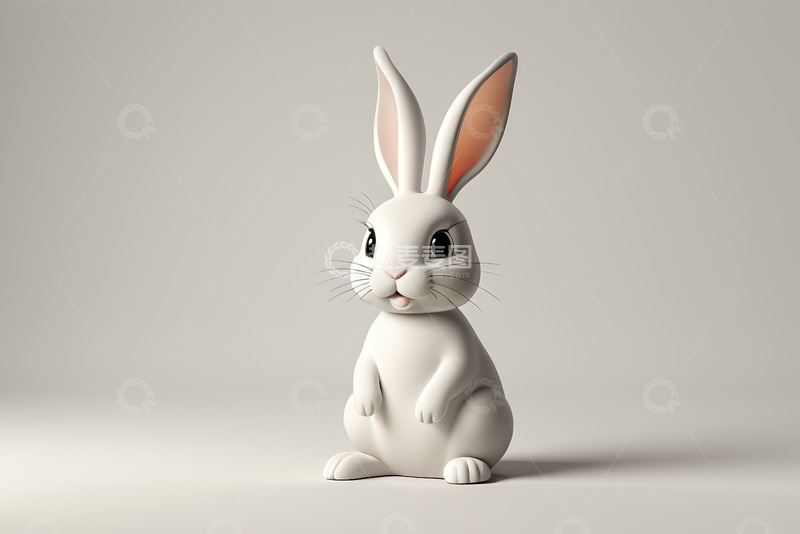 高清大图下载【趣麦麦图】可爱动画兔子形象素材
