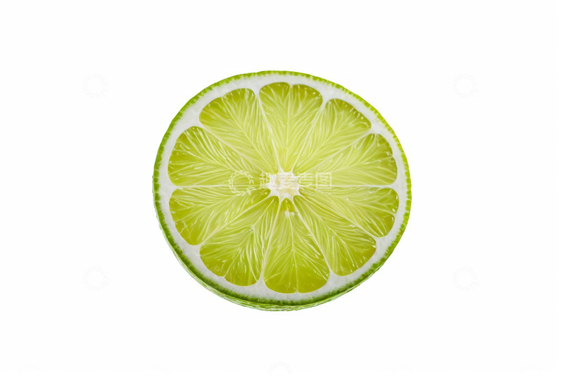 高清大图下载【趣麦麦图】绿色切片柠檬特写