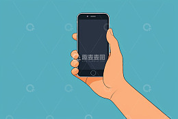 手持智能手机插图