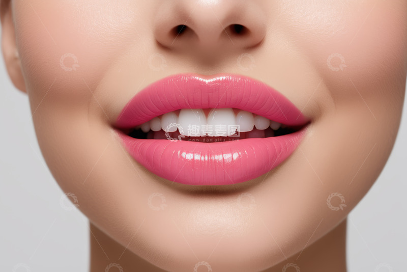 高清大图下载【趣麦麦图】女性唇部特写