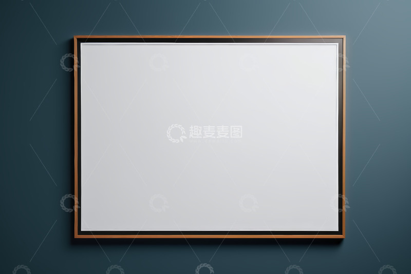 高清大图下载【趣麦麦图】深色背景上的现代框架白画板