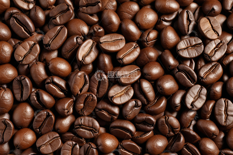 高清大图下载【趣麦麦图】咖啡豆特写素材
