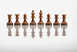 国际象棋棋子特写