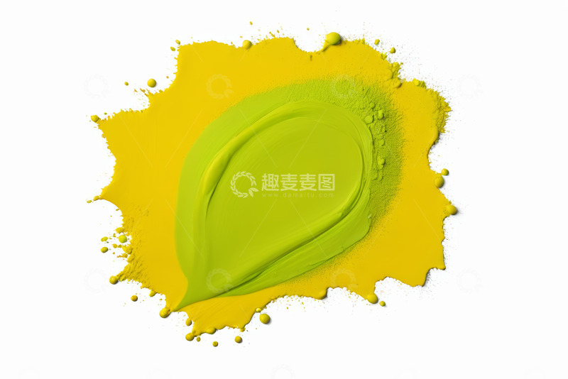 高清大图下载【趣麦麦图】黄色油漆飞溅特写素材