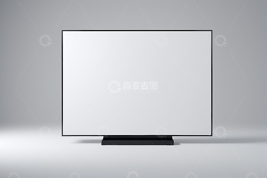 空白屏幕电视展示画面