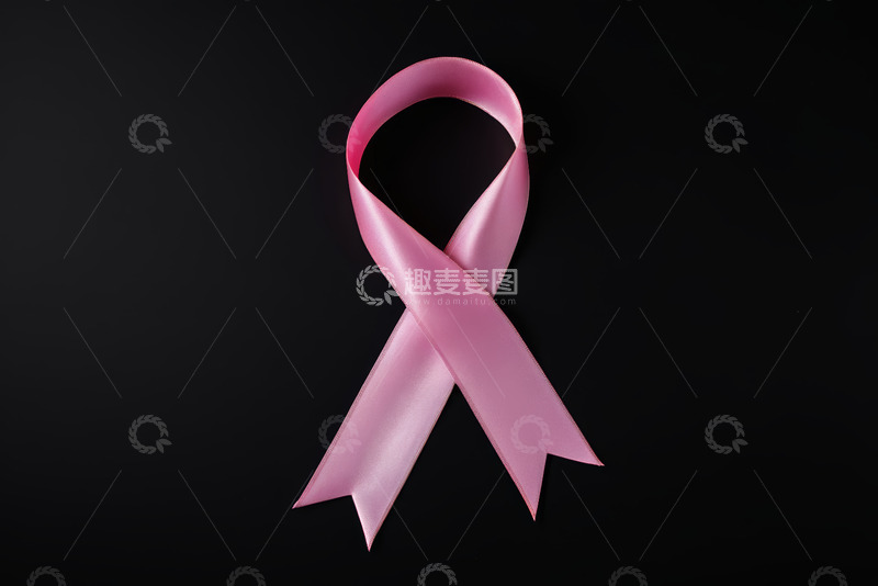 高清大图下载【趣麦麦图】粉色丝带特写