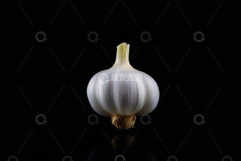 大蒜微距特写