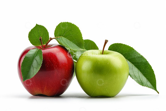 红青苹果特写