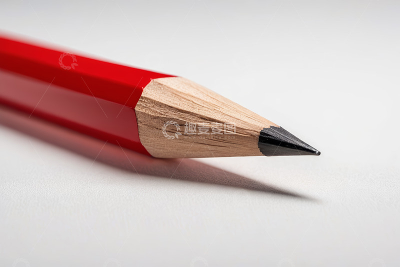 高清大图下载【趣麦麦图】红色铅笔特写