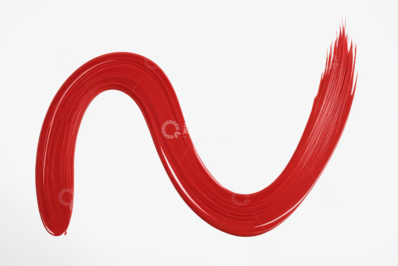 高清大图下载【趣麦麦图】红色抽象笔触艺术素材