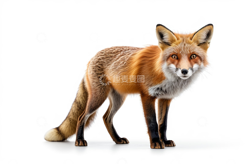 高清大图下载【趣麦麦图】站立的红狐狸特写