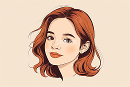 红发女性艺术肖像