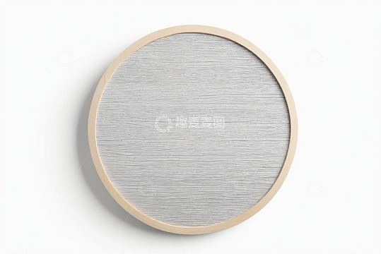 圆形木质边框纹理装饰盘