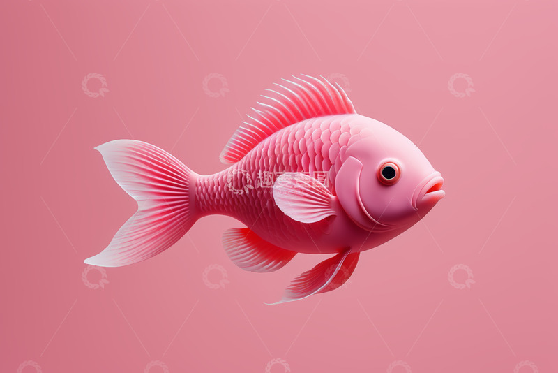 高清大图下载【趣麦麦图】粉红色鱼特写