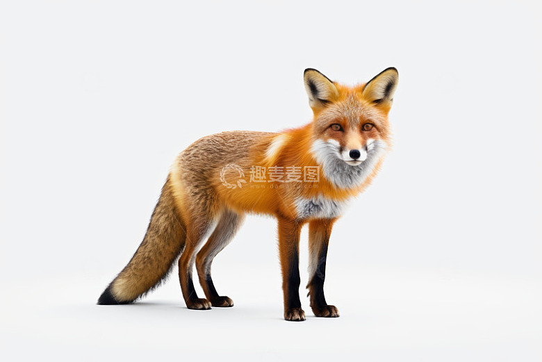 站立的红狐特写