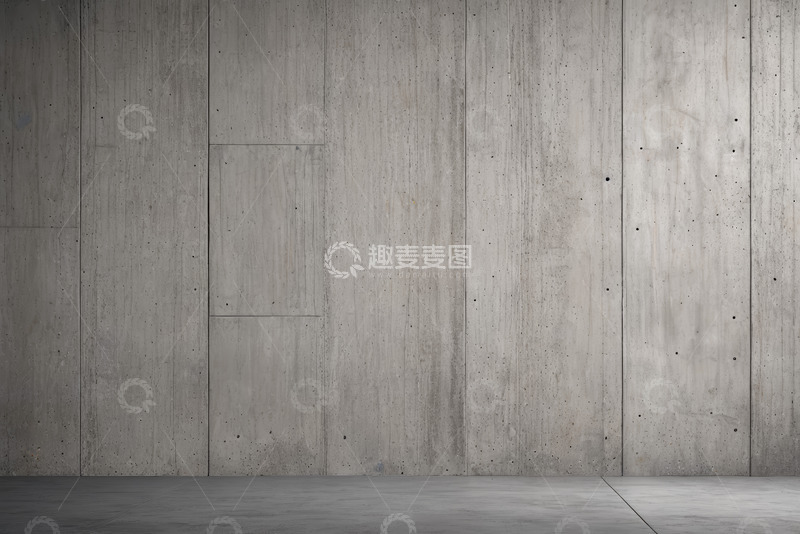 高清大图下载【趣麦麦图】灰色混凝土墙面与地面素材